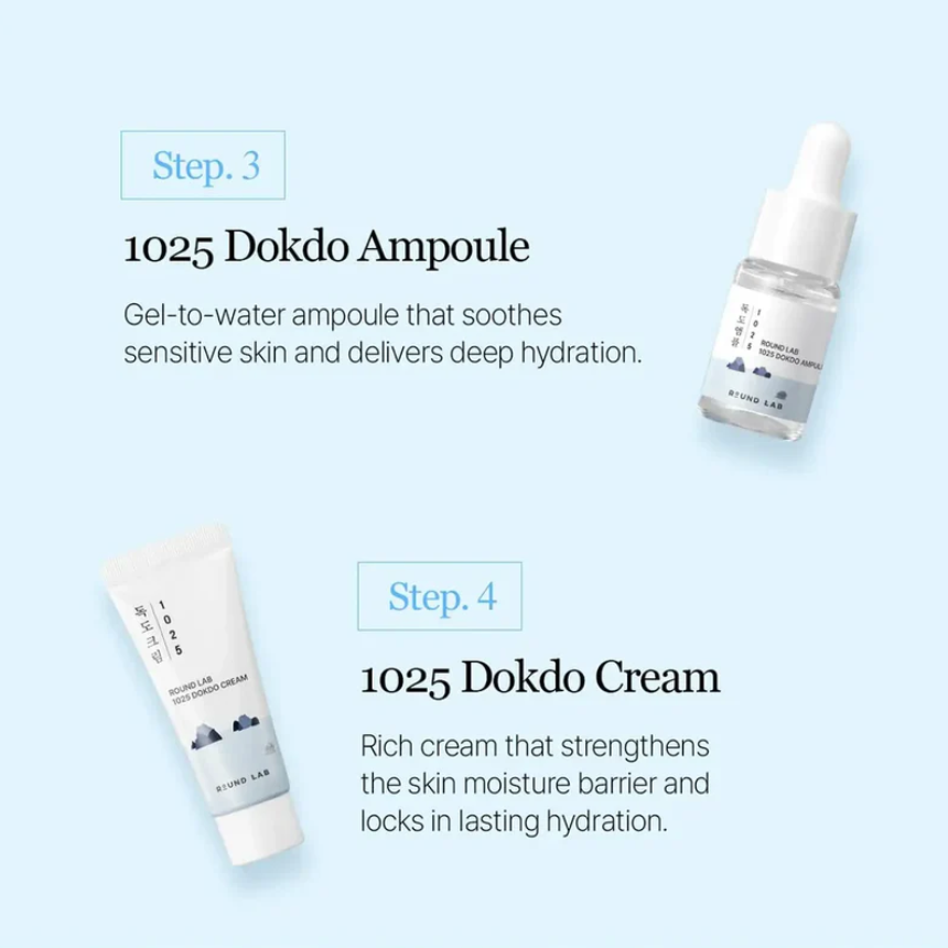 1025 Dokdo Hydrating Mini Size Kit by Round lab
